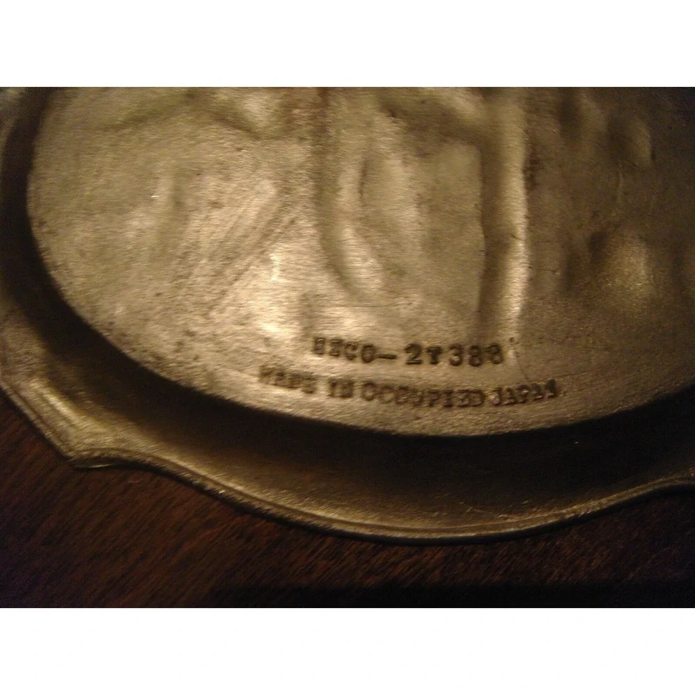 Vintage ENCO Occupied Japan silver souvenir mini‎ tray Natural bridge Virginia